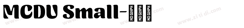 MCDU Small字体转换